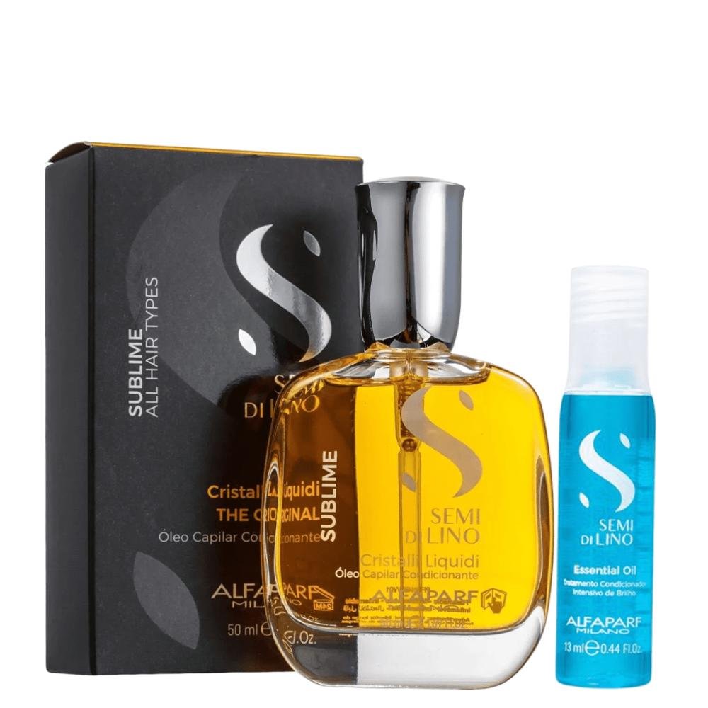 Kit Alfaparf Reparador de Pontas 50ml e Ampola Semi Di Lino Único 8
