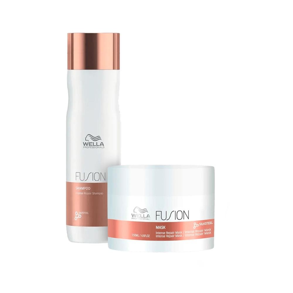 Kit Fusion Shampoo 250ml e Máscara 150ml - Wella ÚNICO 1