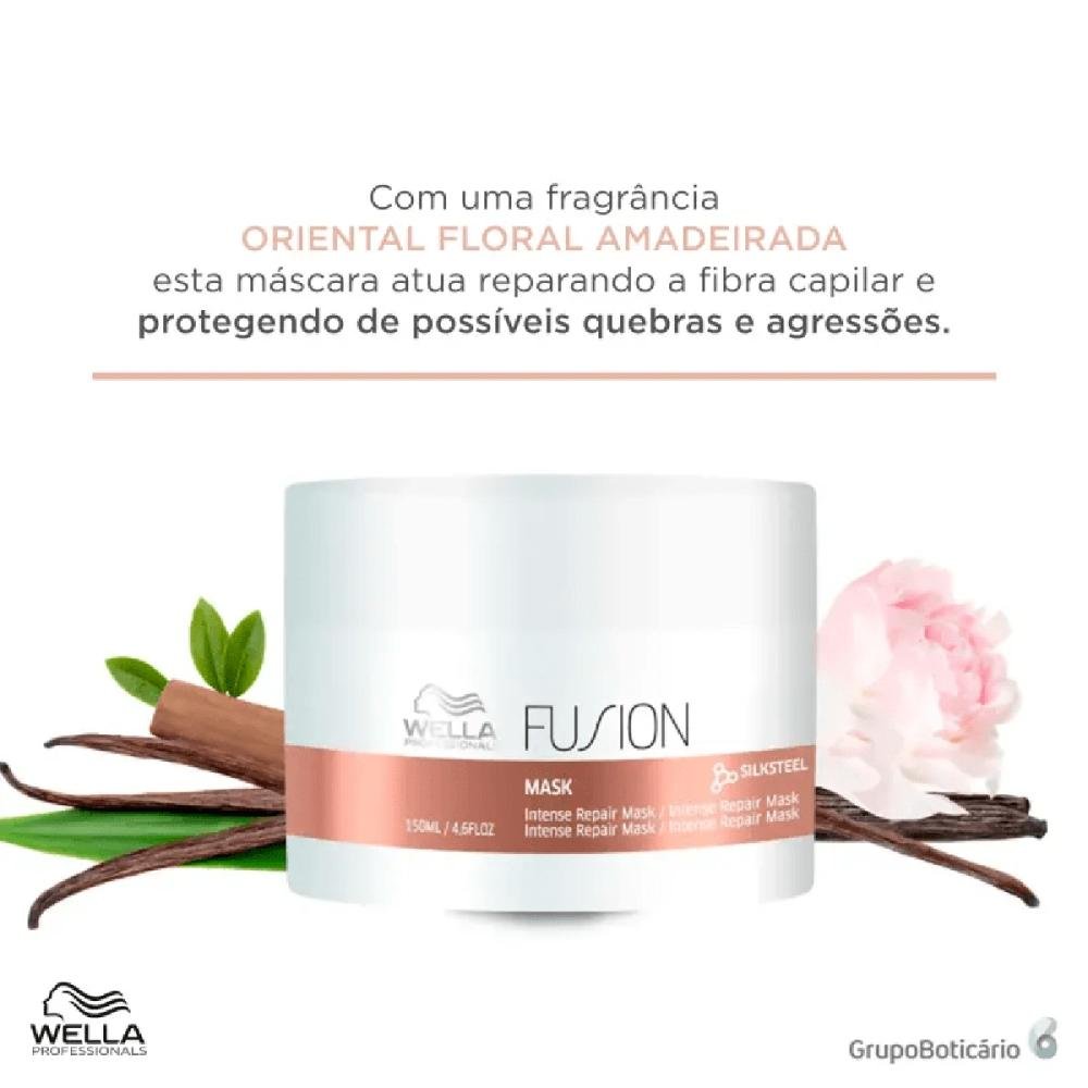 Kit Fusion Shampoo, Máscara e Oil Reflections Light - Wella ÚNICO 6