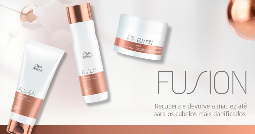 Kit Fusion Shampoo, Condicionador e Máscara - Wella ÚNICO 7