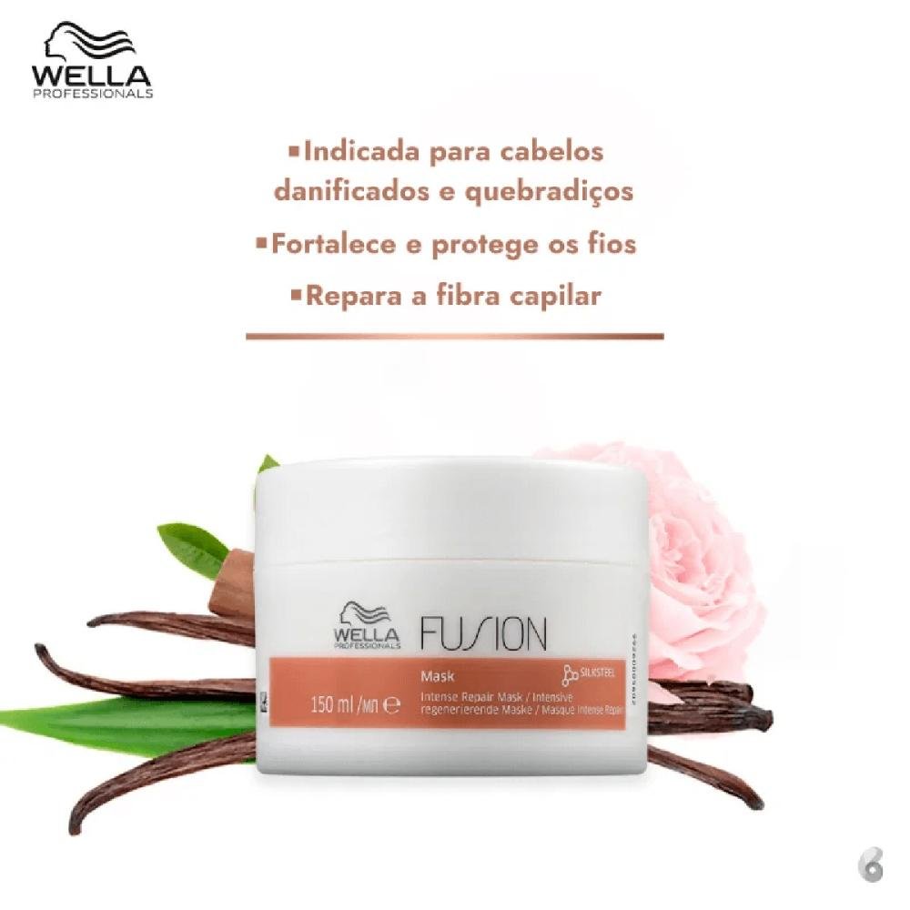 Kit Fusion Shampoo, Máscara & Oil Reflections - Wella ÚNICO 5