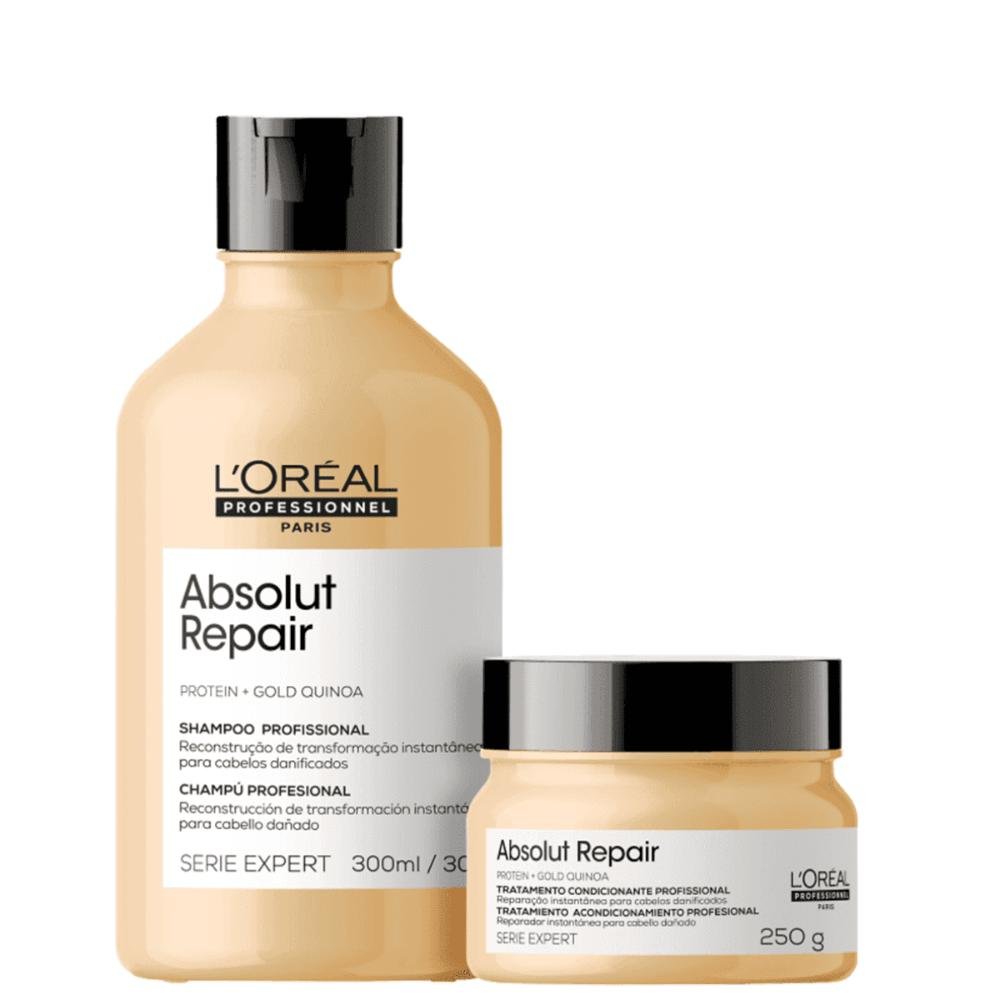 kit Gold Quinoa Shampoo e Máscara ÚNICO 1