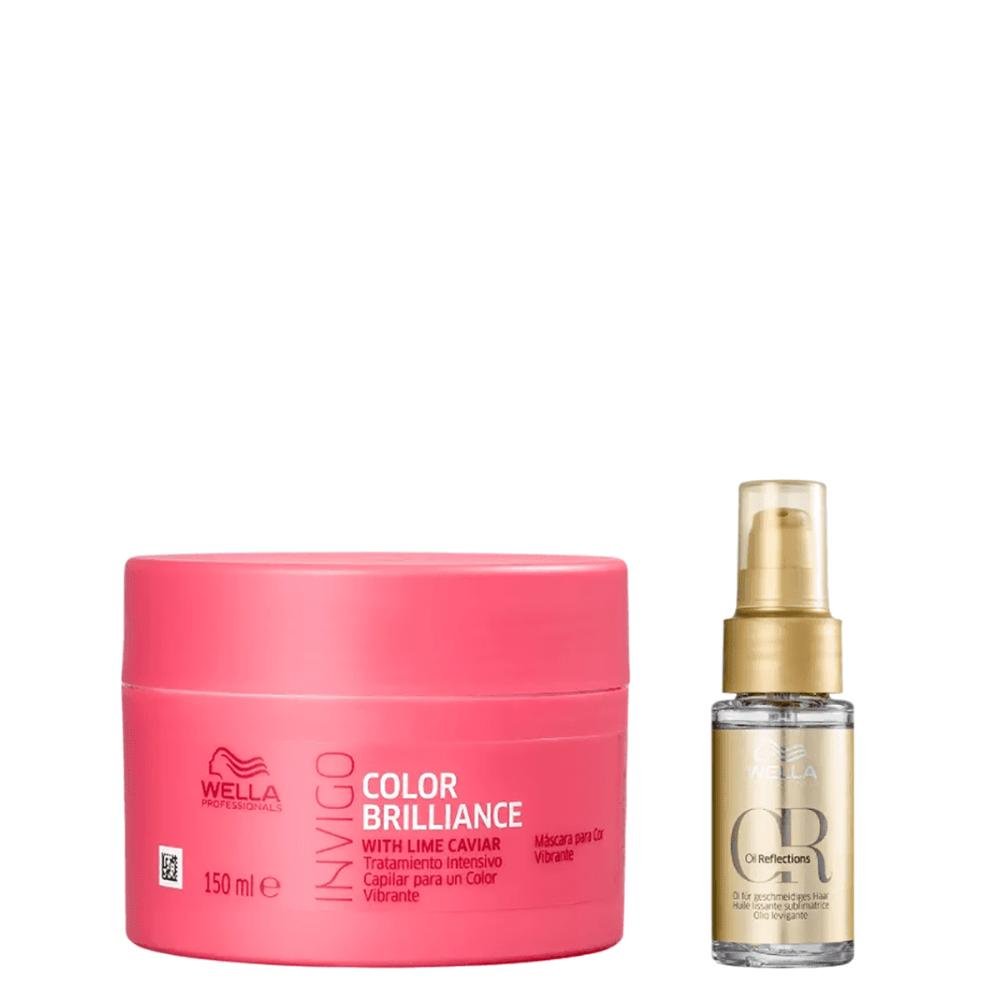 Kit Máscara Color Brilliance 150ml e Oil Reflections - Wella ÚNICO 1