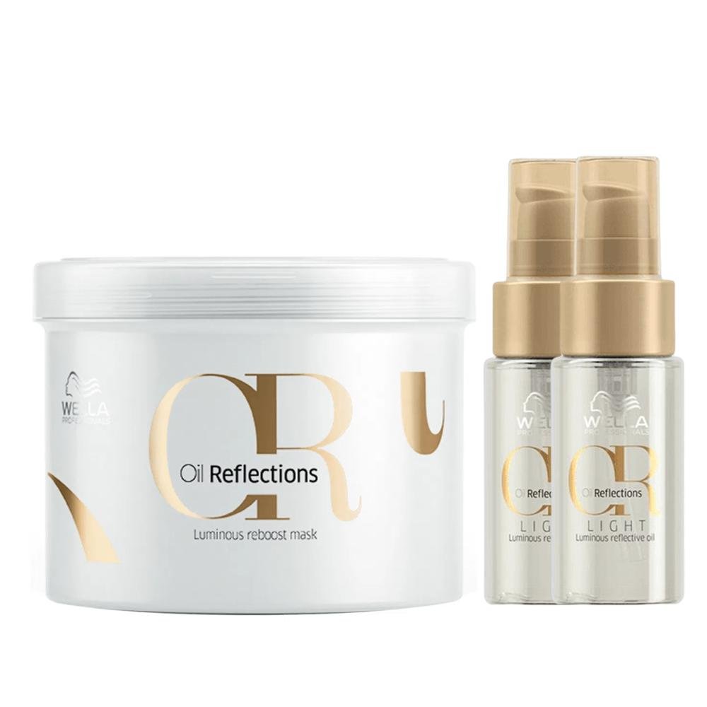 Kit Máscara Reflections 500ml e 2 Oil Reflections Light 30ml ÚNICO 2