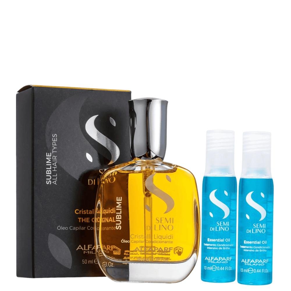 Kit Alfaparf Reparador de Pontas 50ml e 2 Ampolas Semi Di Lino ÚNICO 8