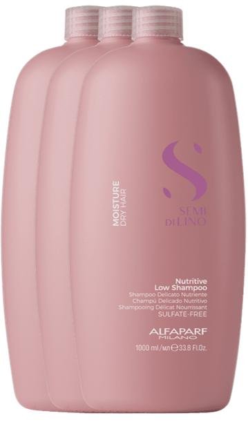 Kit 3 Shampoo Moisture Nutritive 1L - Alfaparf ÚNICO 1