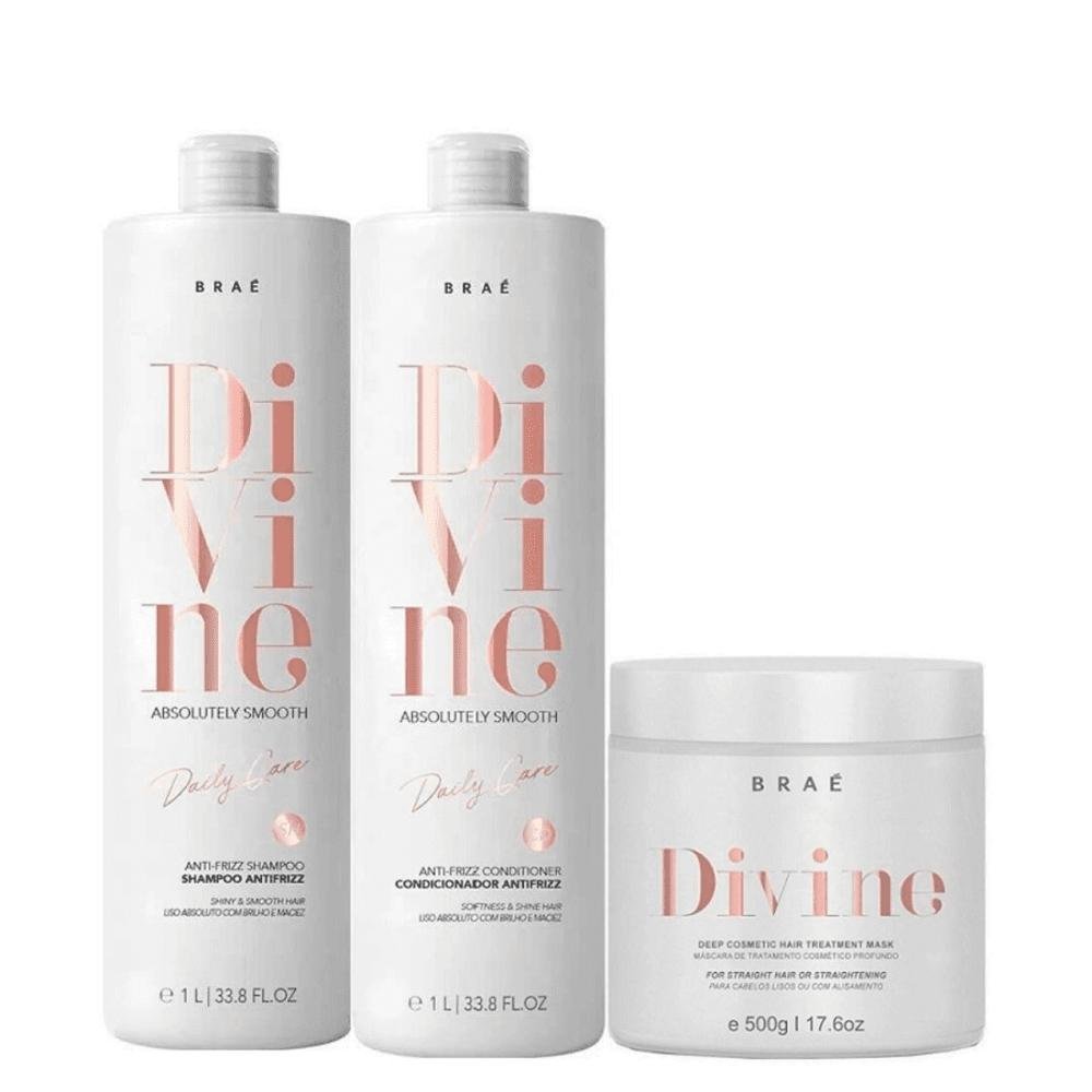 Shampoo e Condicionador 1L + Mascara 500ml BRAÉ Divine ÚNICO 7