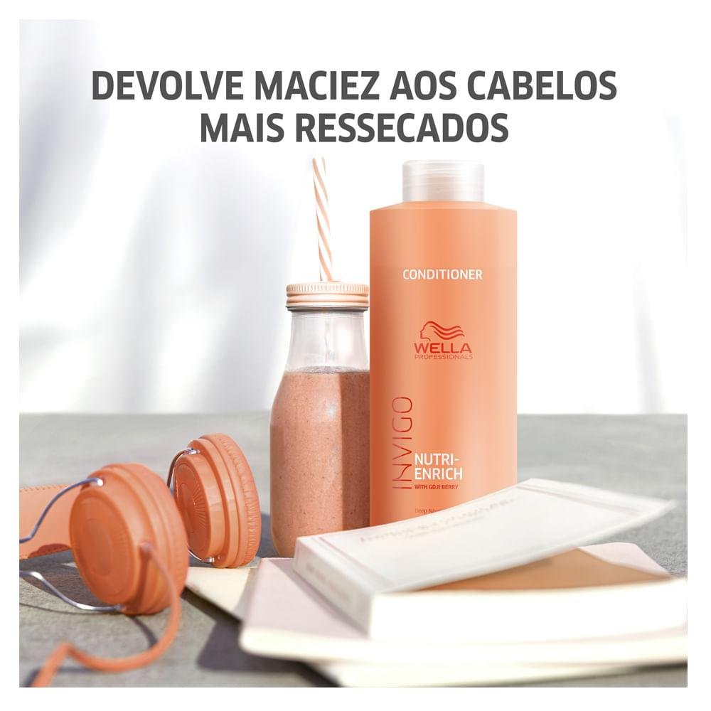 Kit 3 Condicionador 1L e Máscara 500 Nutri-Enrich - Wella ÚNICO 2