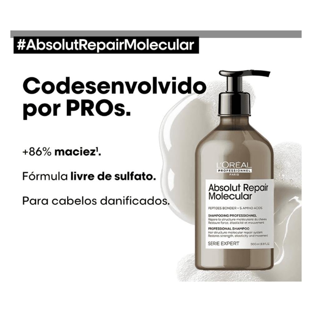 Absolut Repair Molecular Shampoo 500ml - L'Óreal 500ml 2
