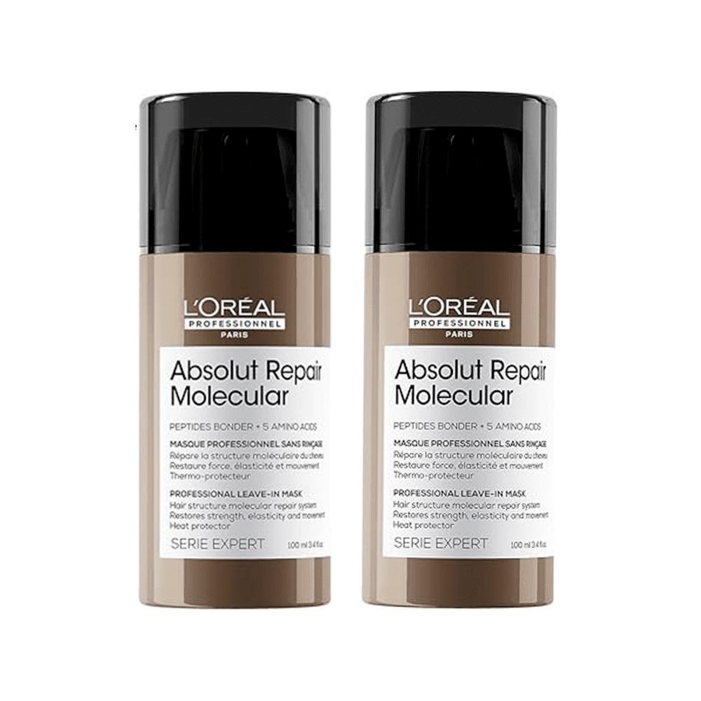 Kit 2 Absolut Repair Molecular Leave-in 100ml - L'Óreal ÚNICO 1