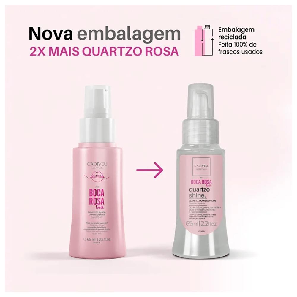 Kit 3 Óleos Capilar Quartzo Shine 65ml - Cadiveu Essentials ÚNICO 7