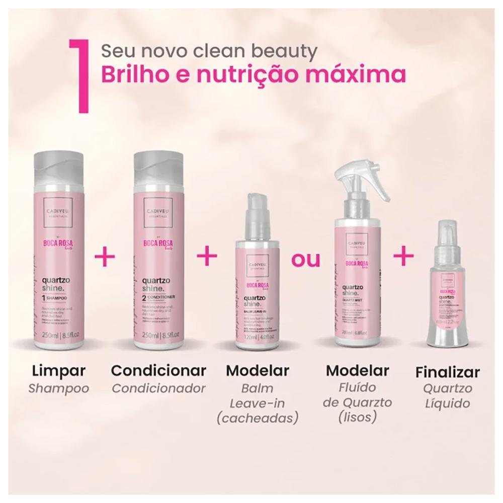 Kit 3 Óleos Capilar Quartzo Shine 65ml - Cadiveu Essentials ÚNICO 10