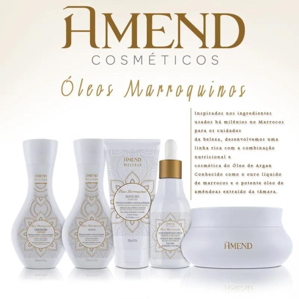 Shampoo Amend Milenar Oil Marroquinos 300ml 300ml 3