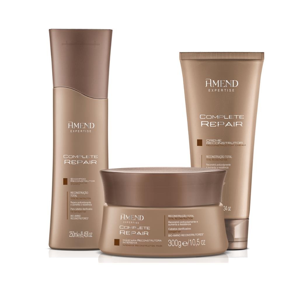 Kit Milenar Oil Marroquinos Shampoo e Condicionador 300ml + Balm 180g - Amend ÚNICO 5