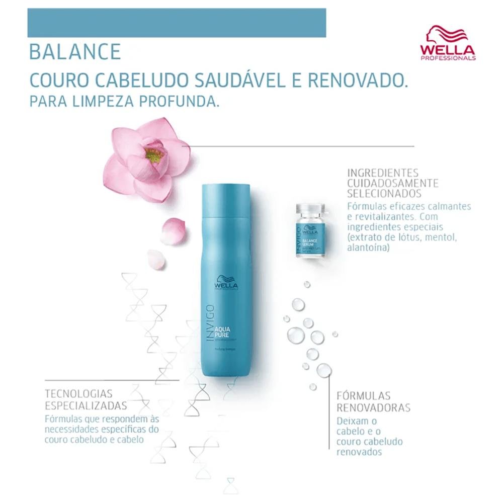 Shampoo Invigo Balance Aqua Pure 250ml - Wella Professionals 250ml 4