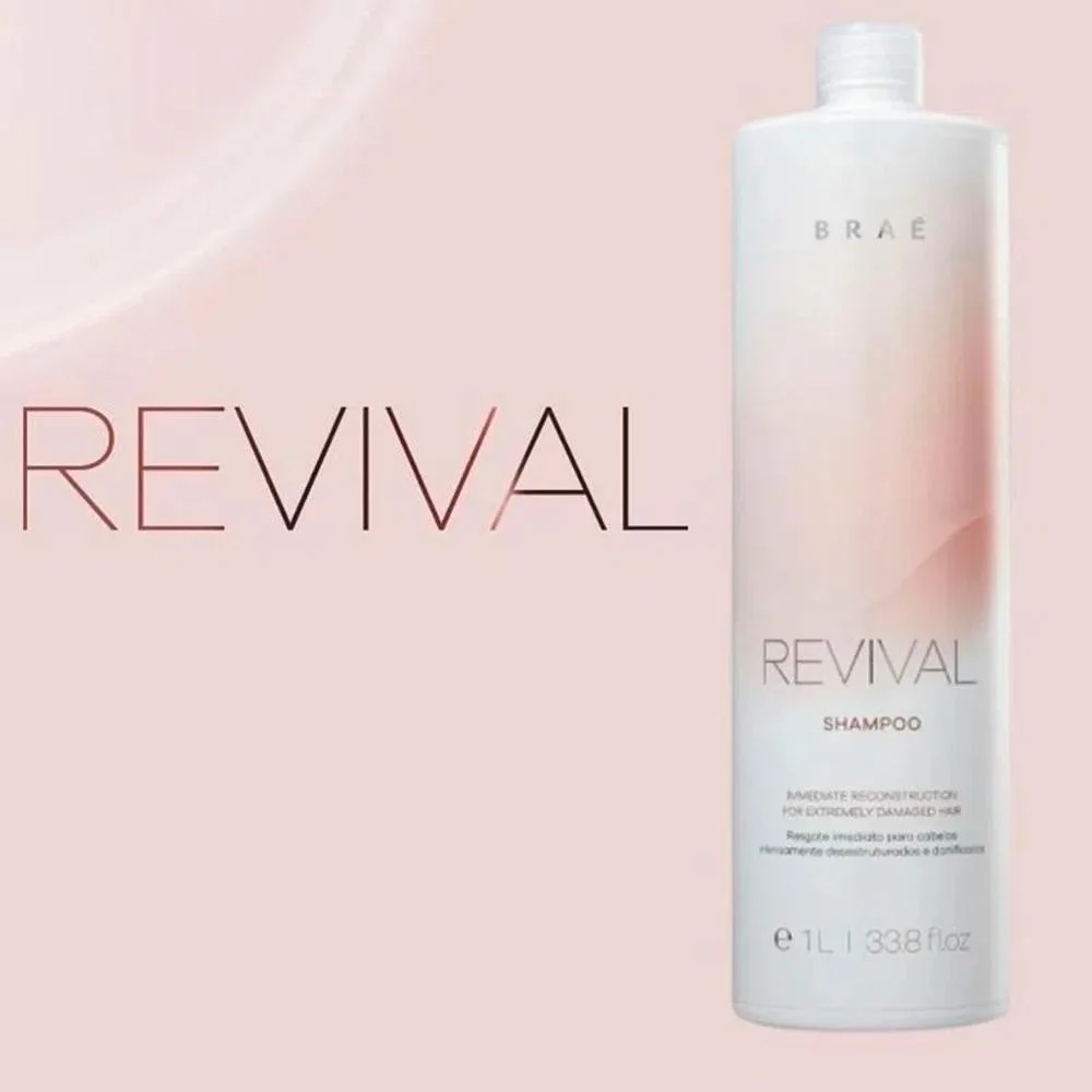 Shampoo Revival Reconstrutor 1L - BRAÉ 1L 4