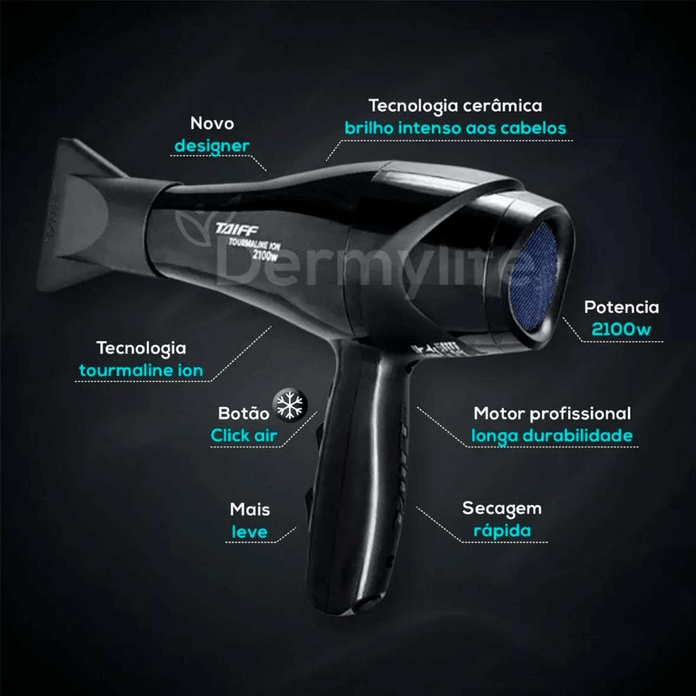 SECADOR TOURMALINE 2100W 220V- Taiff Profissional 220V 2