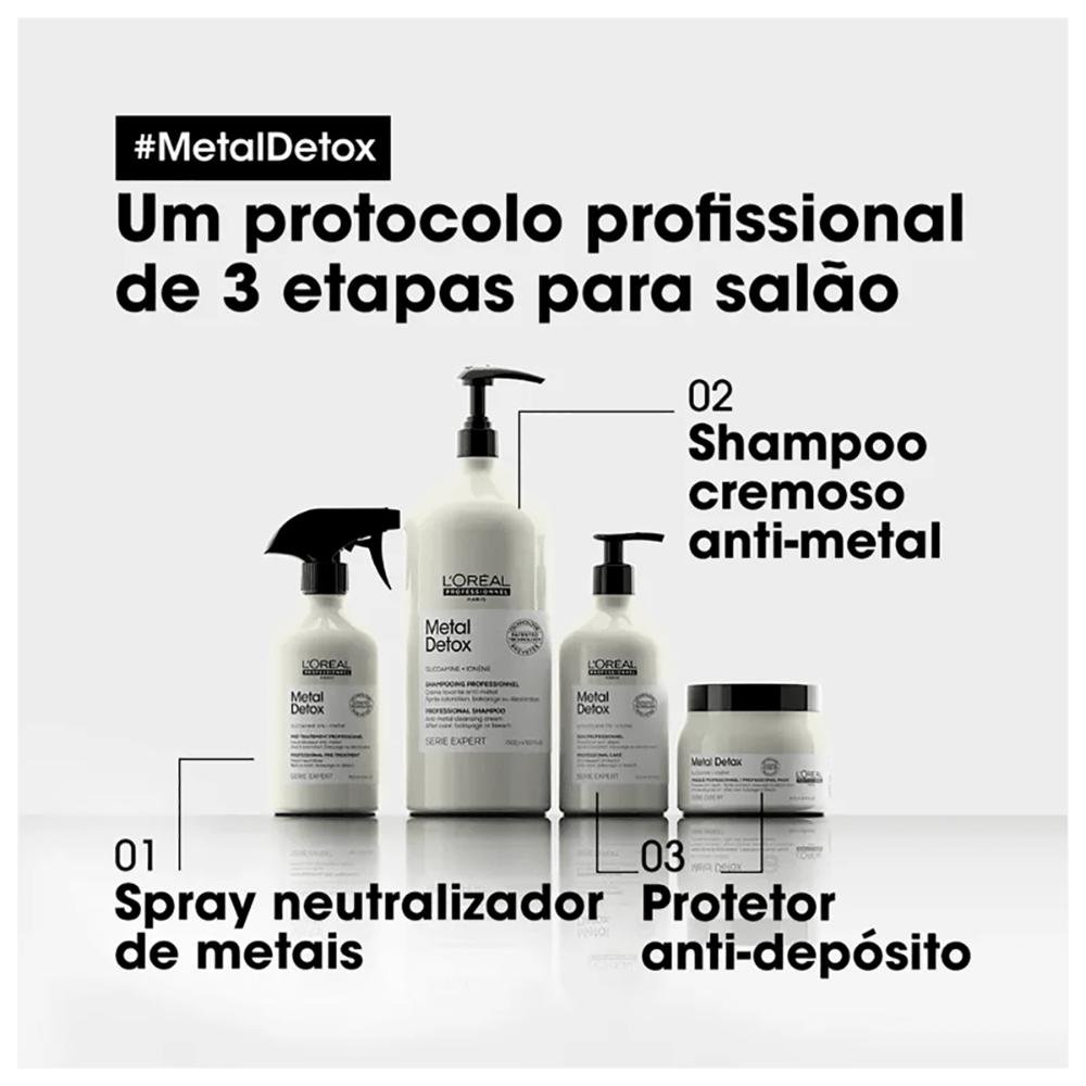 Pré Tratamento Metal Detox 500ml - L'Oréal 500ml 5