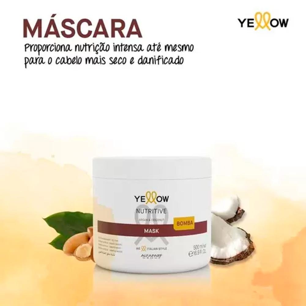 Máscara Capilar Nutritive 500ml - Yellow 500ml 3