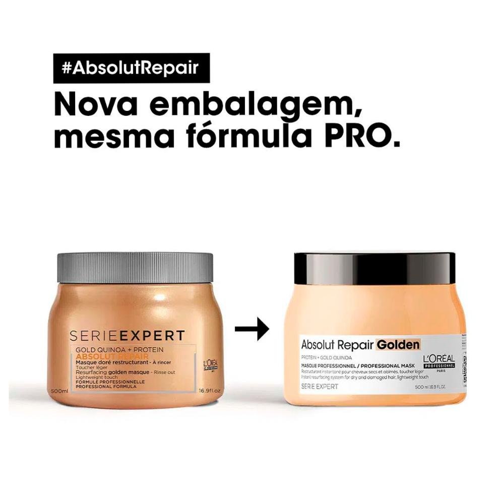 Máscara Expert Absolut Repair Gold Quinoa Light 500g - L'oreal 500g 3
