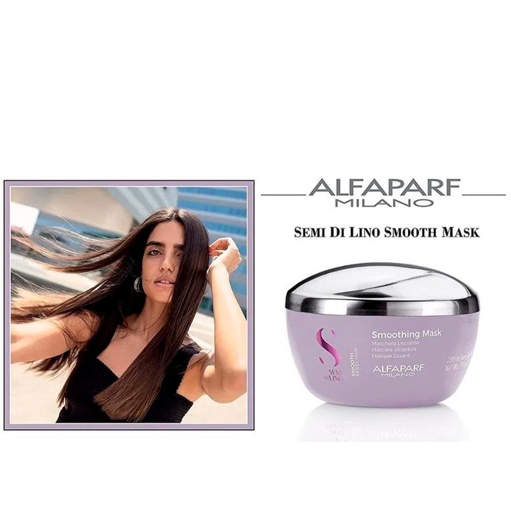 Máscara Semi Di Lino Smooth 200ml - Alfaparf 200ml 3
