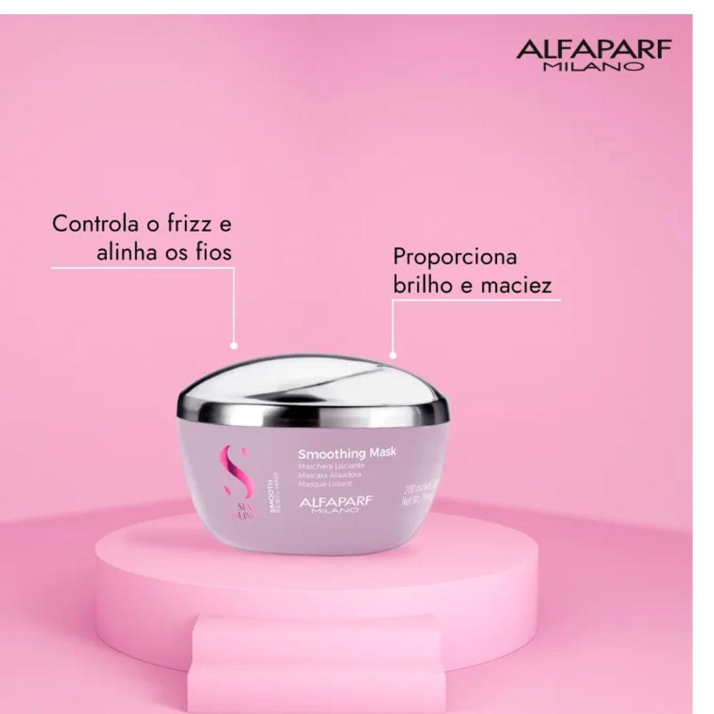 Máscara Semi Di Lino Smooth 200ml - Alfaparf 200ml 4