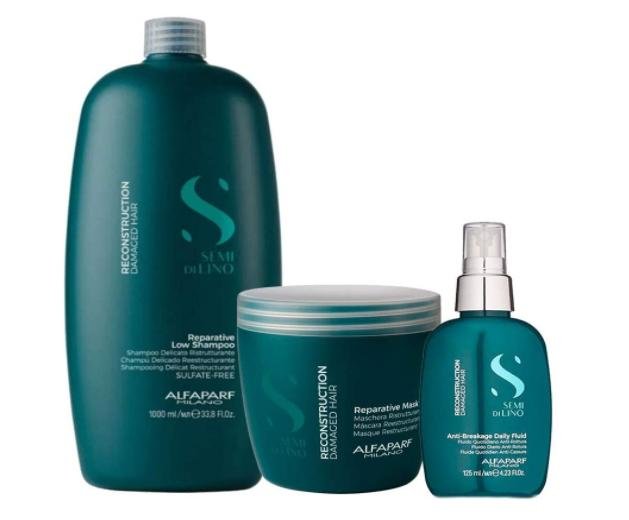 Kit Reconstruction Shampoo, Máscara e Fluído - Alfaparf