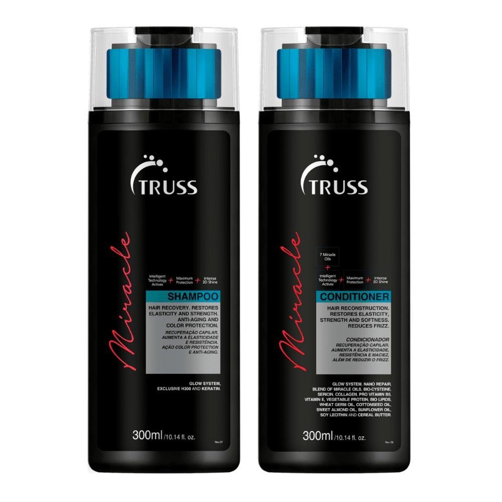 Kit Miracle Shampoo e Condicionador 300ml - Truss ÚNICO 5