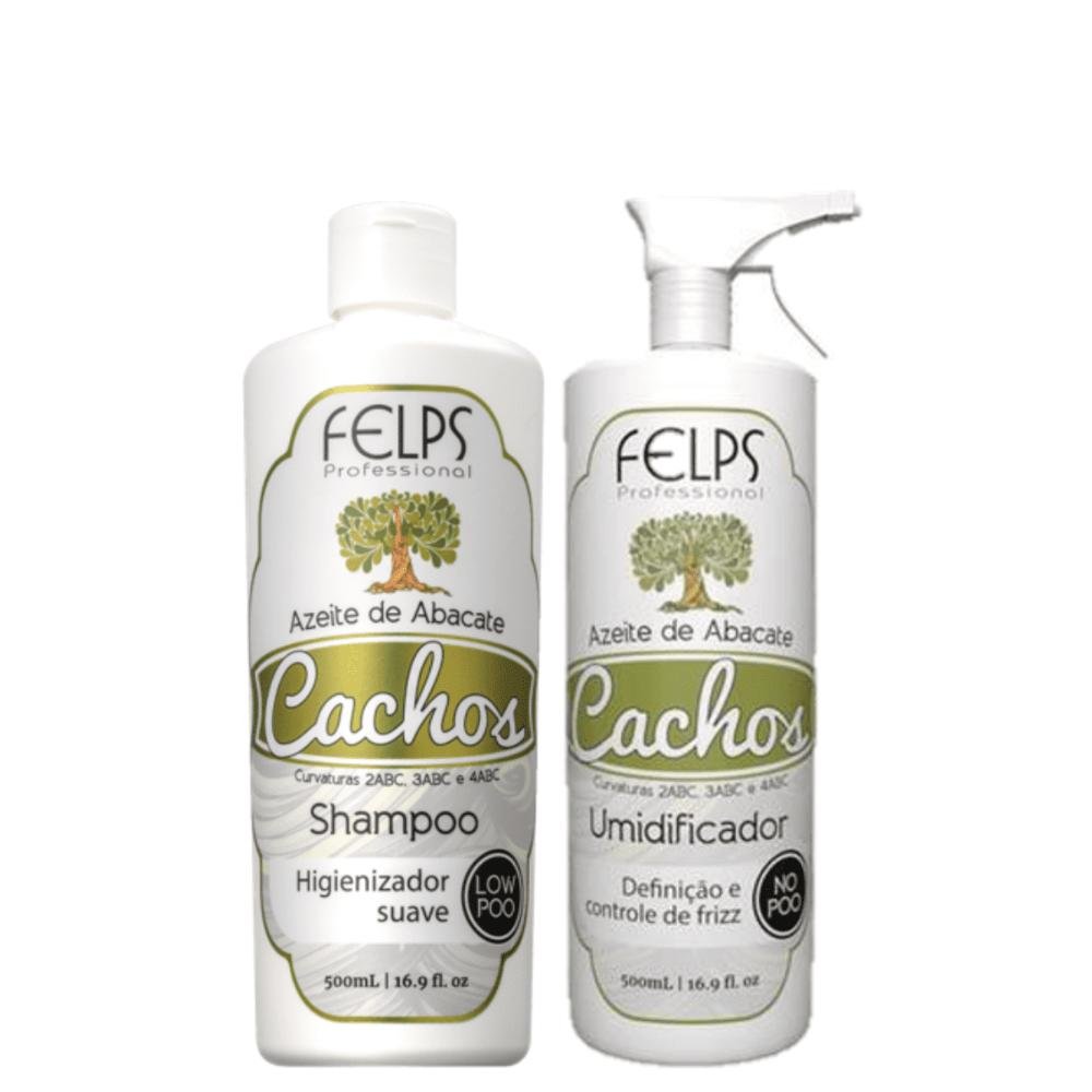 Felps Shampoo Cachos 500ml  + Umidificador de Cachos 500ml