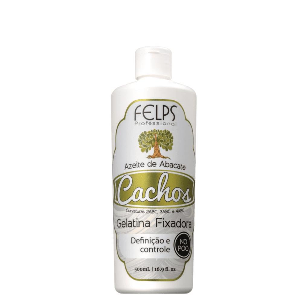 Gelatina Fixadora Cachos Azeite de Abacate 500ml -  Felps