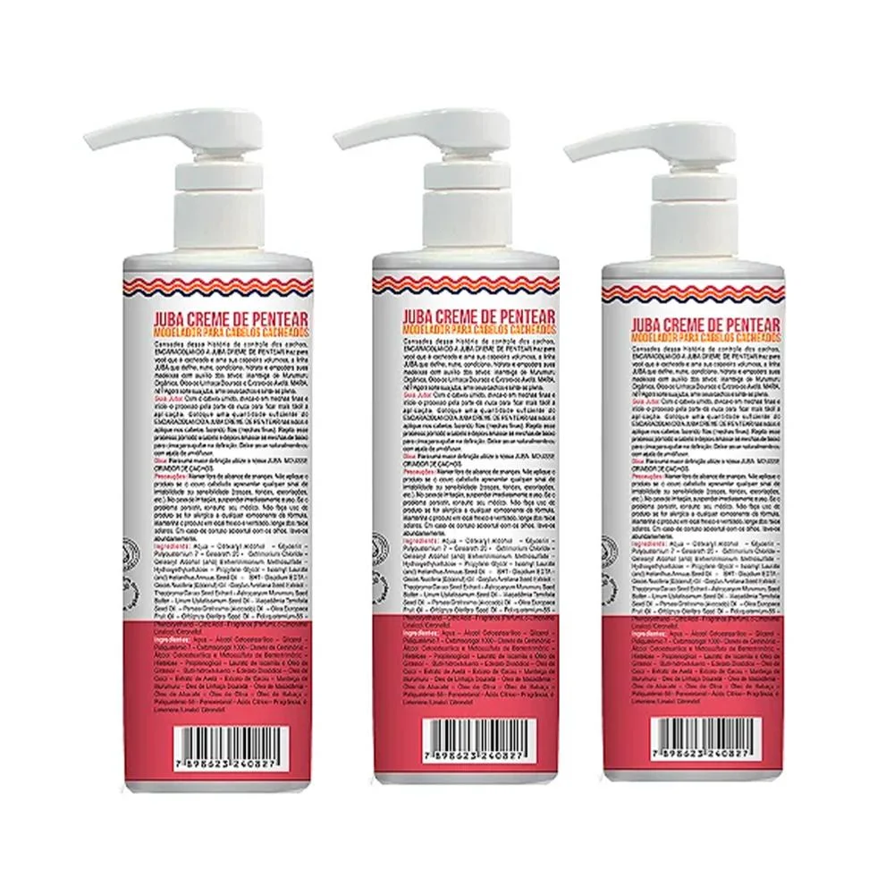 Kit 3 Encaracolando a Juba Creme de Pentear 500ml - Widi Care ÚNICO 2