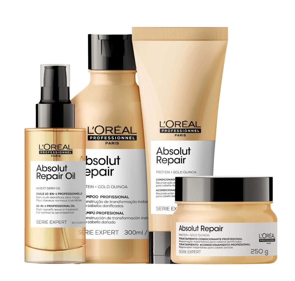 Kit L'Oréal Professionnel Serie Expert Absolut Repair Gold Quinoa + Protein Quarteto ÚNICO 1