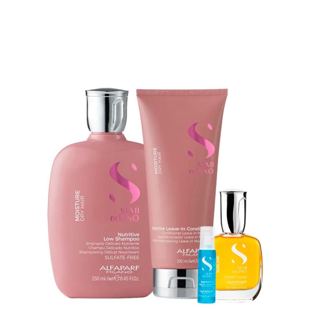 Kit Moisture Shampoo, Condicionador, Cristalli 30ml e Ampola ÚNICO 6