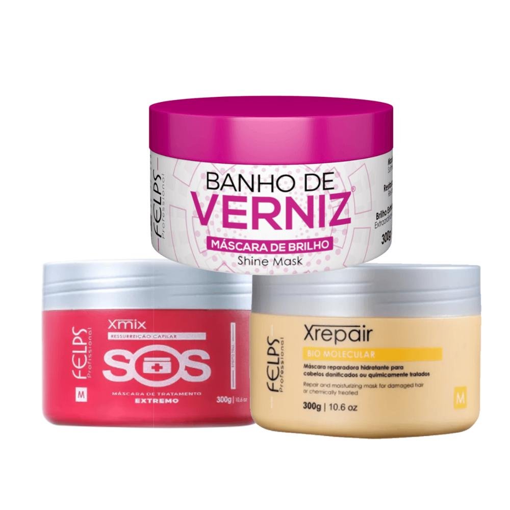 Kit Profissional Cronograma Capilar de Reconstrução - Felps