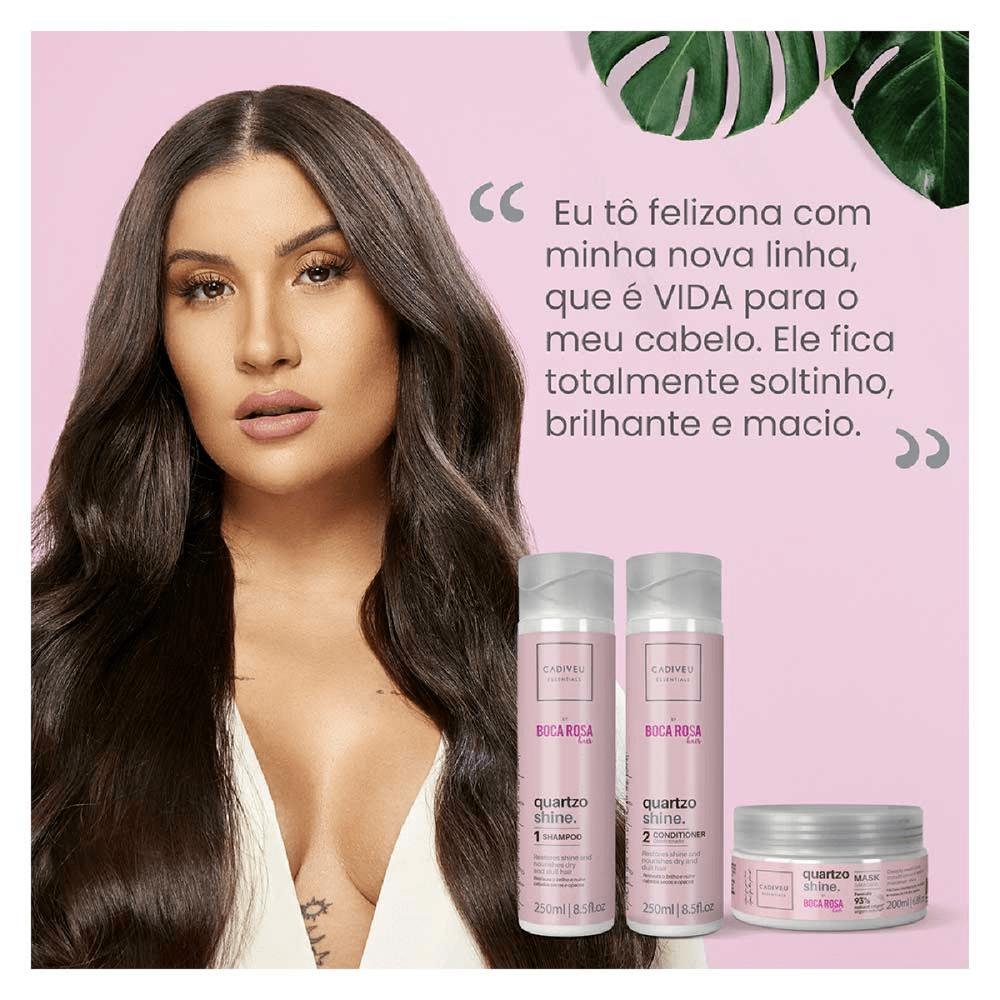 Kit Quartzo Shine Shampoo e Condicionador 250ml - Cadiveu ÚNICO 2