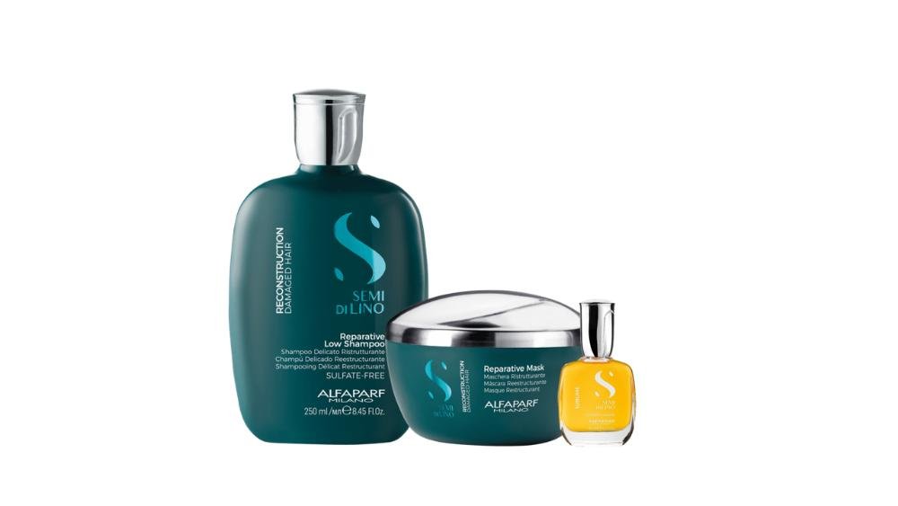 Kit Reconstruction Shamp, Másc e Cristalli Liquid 50 ml - Alfaparf 50ml 1