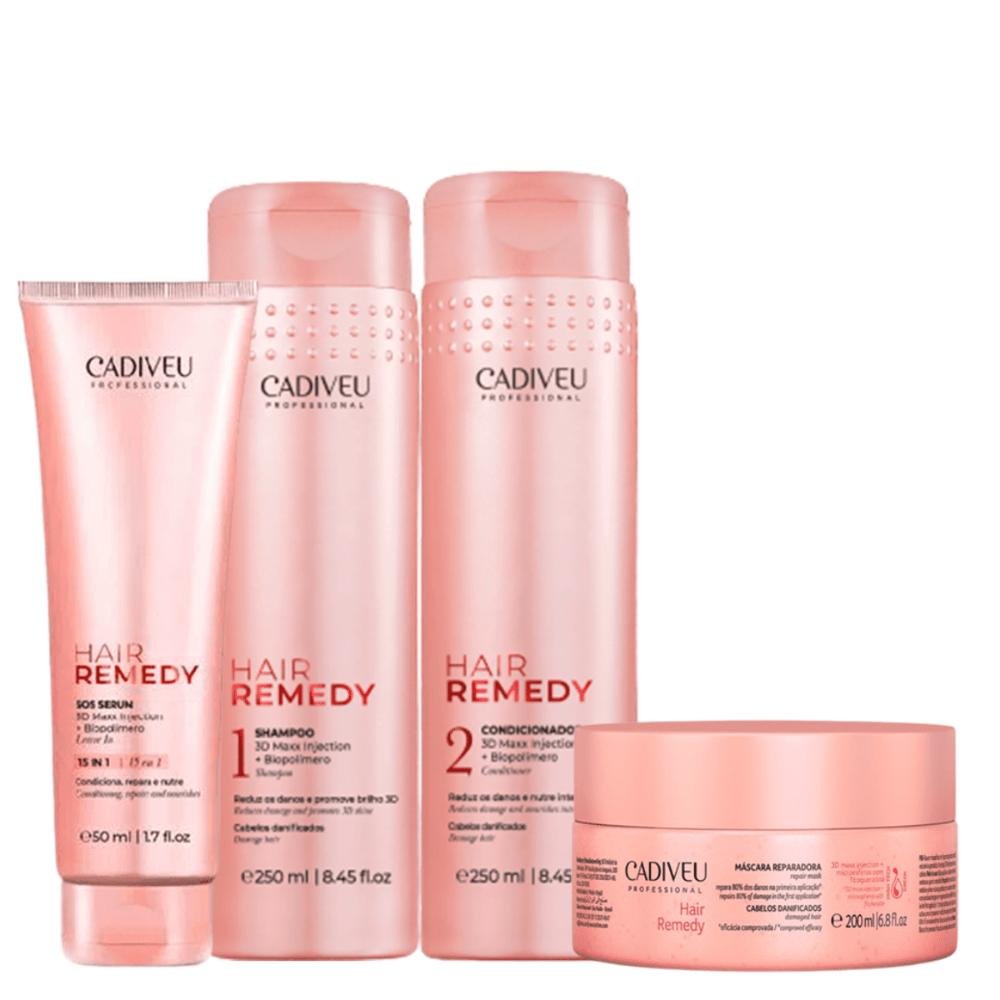 Kit Sh. Cond. Masc. e Leave-in Hair Remedy 150ml - Cadiveu
