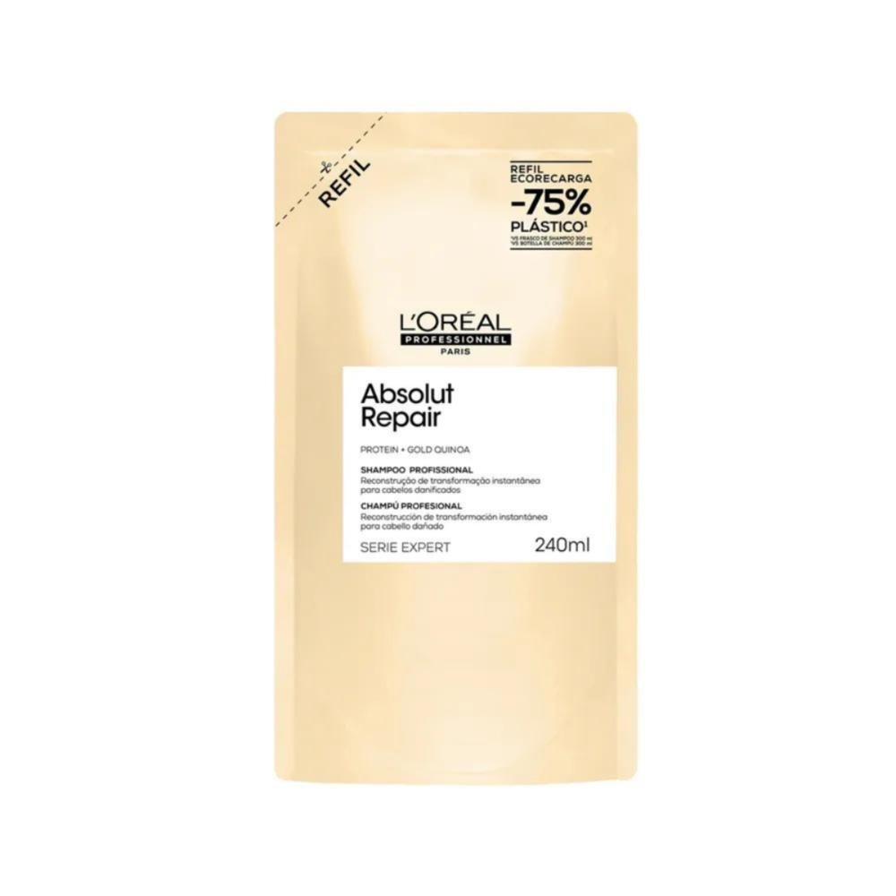 Kit 2 Refis Shampoo Absolut Repair Gold 240ml ÚNICO 5