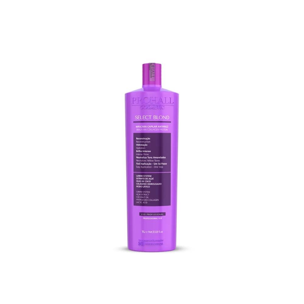 Máscara Capilar Antifrizz Select Blond Prohall Cosmetic 1L