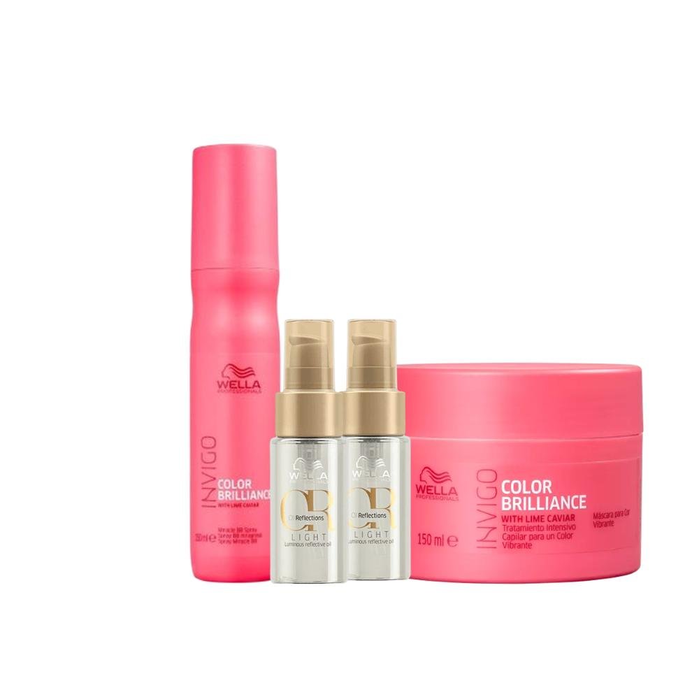 Leave-in, Máscara, e Oil Reflections Light ÚNICO 1