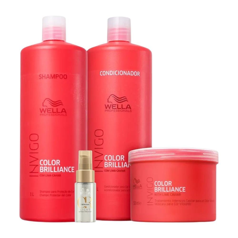 Kit Shampoos, Condicionador, Máscara e Oil Reflections Light ÚNICO 1