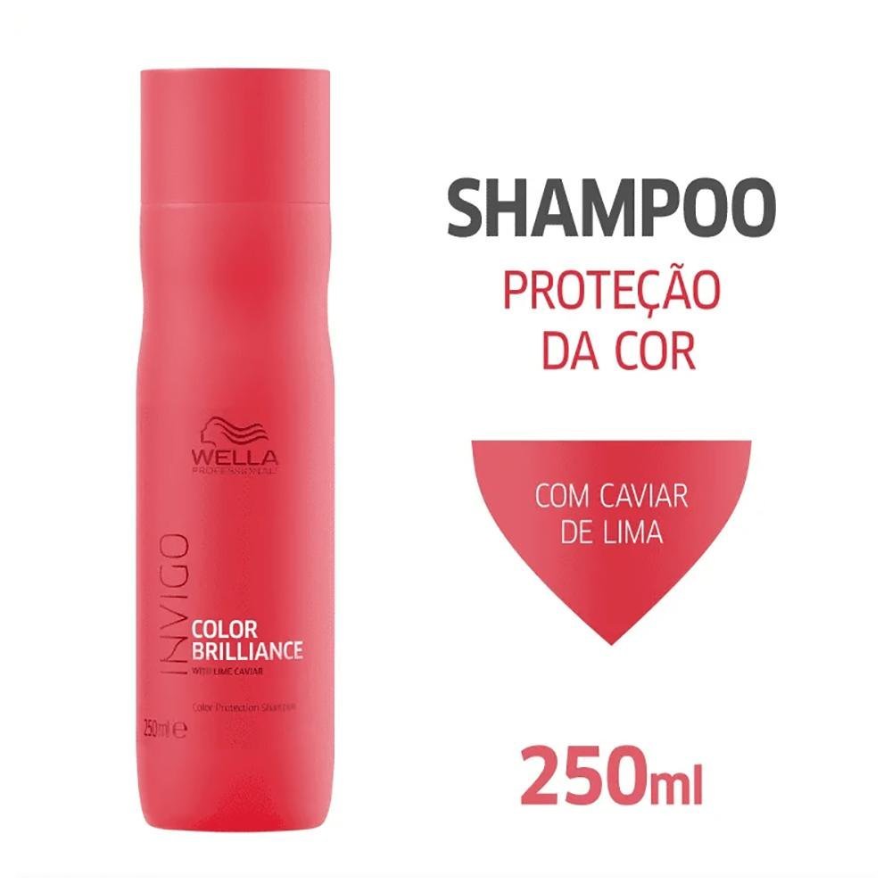 Kit Shampoo, Máscara Brilliance e Oil Reflections - Wella ÚNICO 6