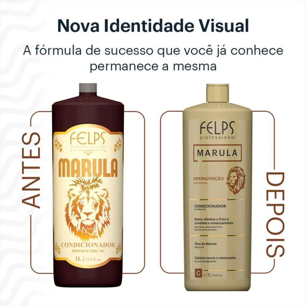 Shampoo Hipernutrição Marula 1L - Felps 1L 3