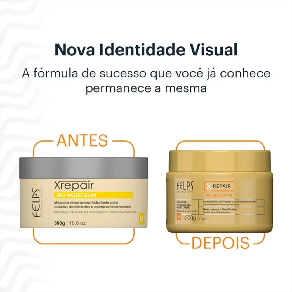 Máscara Xrepair Bio Molecular 300gr - Felps 300g 3