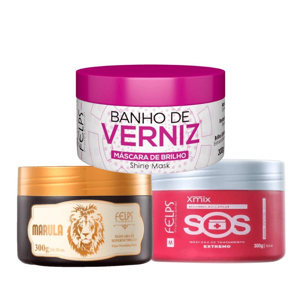 Trio Cronograma Capilar 300g- Felps Profissional