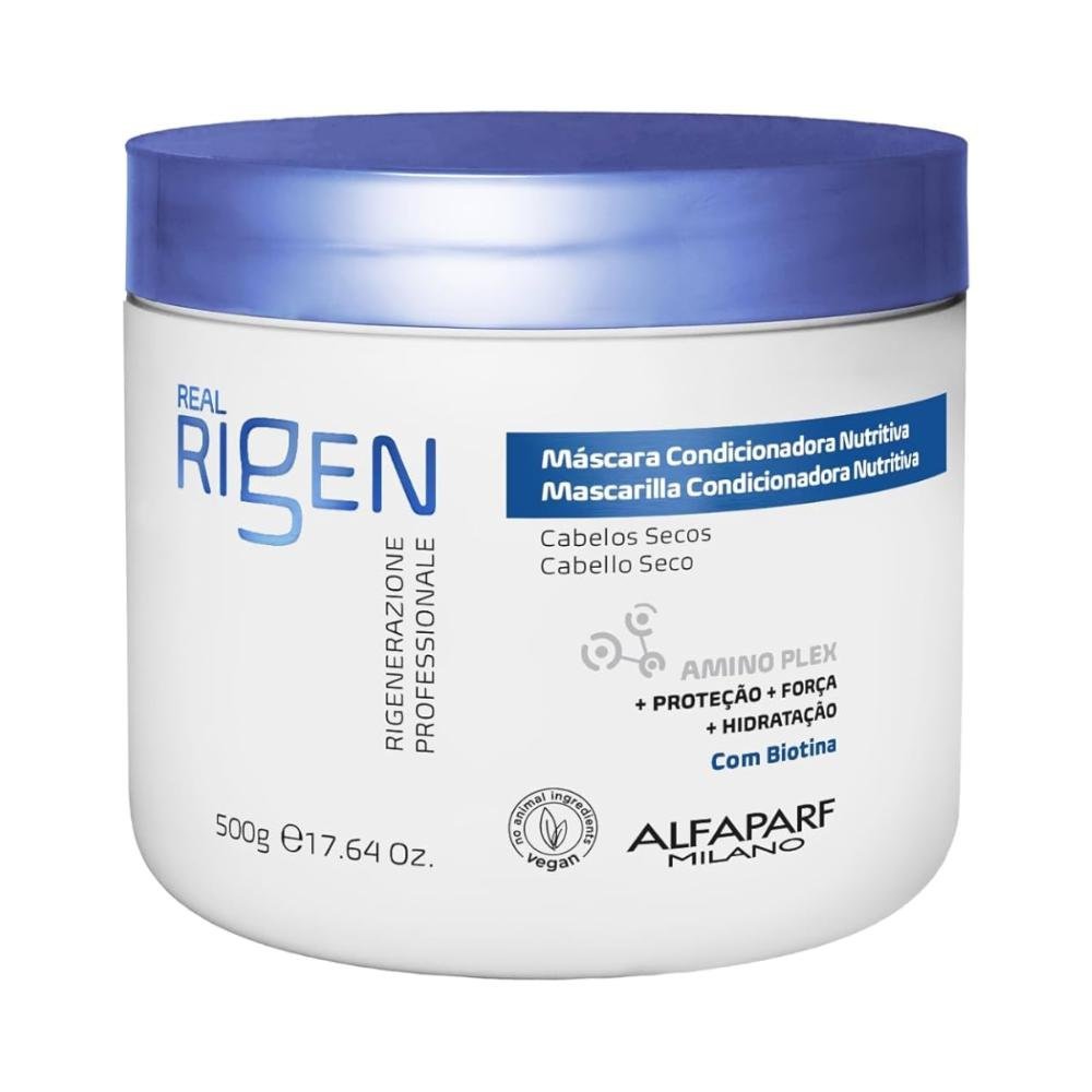 Kit Shampoo 1L + Mascara 500ML Alfaparf Real Rigen Nutritive ÚNICO 2