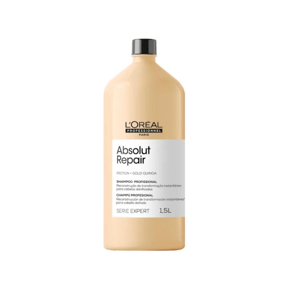 Kit L'oreal Professionnel Shampoo Serie Expert Absolut Repair Gold Quinoa + Mascara Protein Instant ÚNICO 2