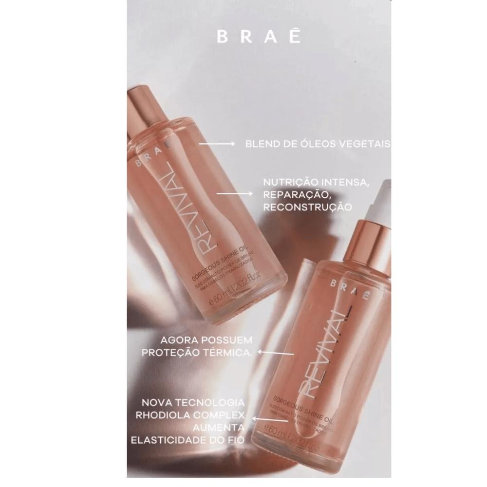 Braé divine leave in ten in one 200g + óleo gorgeous 60ml ÚNICO 5