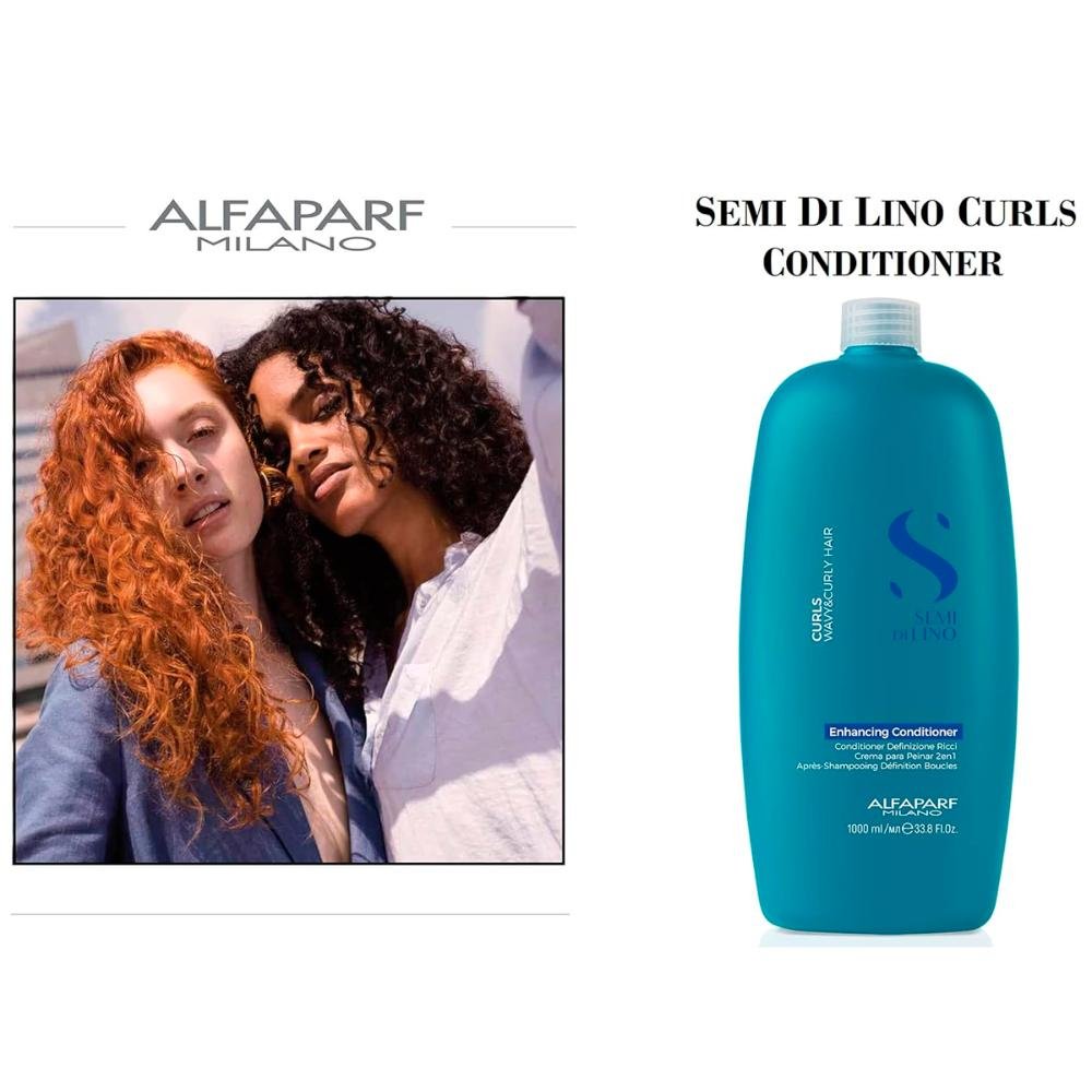 Condicionador Semi Di Lino Curls Enhancing 1L - Alfaparf 1L 3