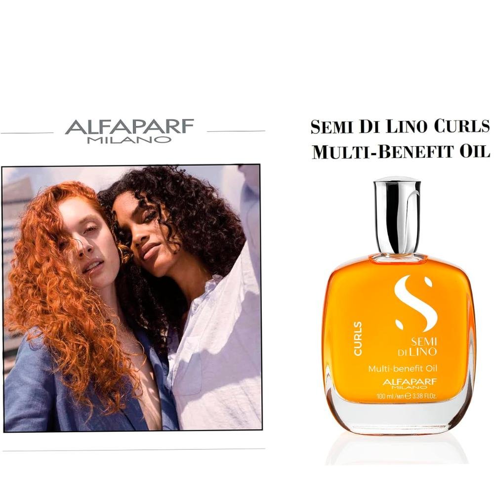 Multi-benefit Oil Semi Di Lino Curls 100ml - Alfaparf Único 3